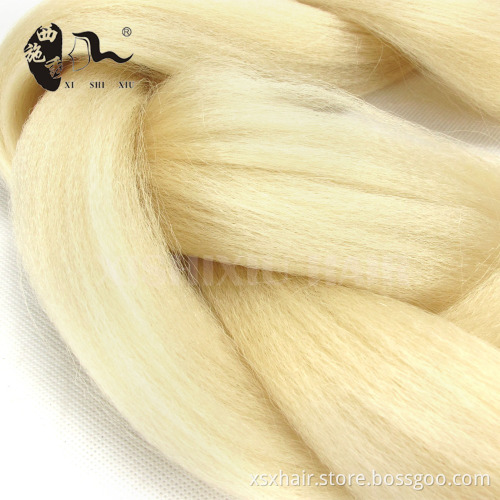 New African Hair Braiding Style Ombre Color Synthetic Braids Hair Weaving 82" Yaki Braiding hair